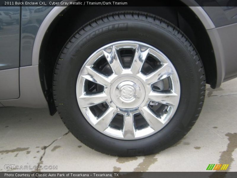Cyber Gray Metallic / Titanium/Dark Titanium 2011 Buick Enclave CXL