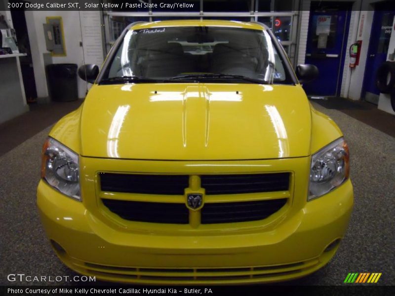 Solar Yellow / Pastel Slate Gray/Yellow 2007 Dodge Caliber SXT