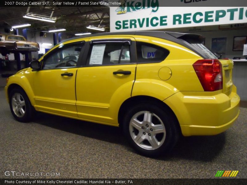 Solar Yellow / Pastel Slate Gray/Yellow 2007 Dodge Caliber SXT