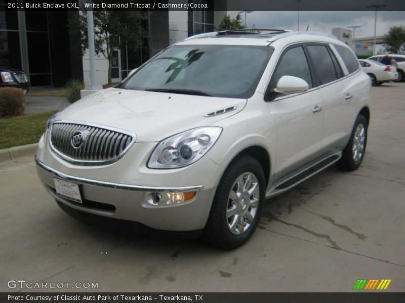 White Diamond Tricoat / Cashmere/Cocoa 2011 Buick Enclave CXL