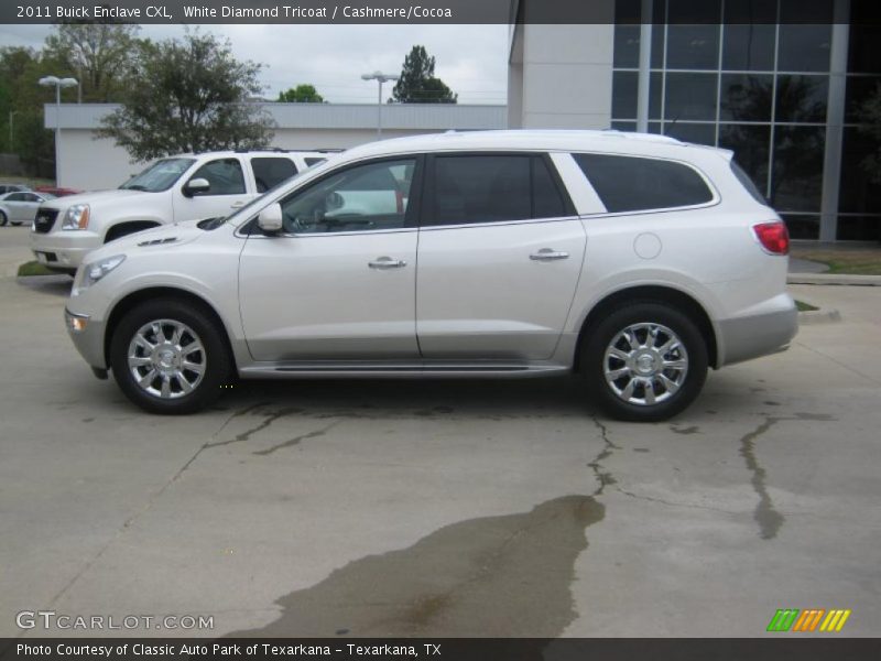 White Diamond Tricoat / Cashmere/Cocoa 2011 Buick Enclave CXL