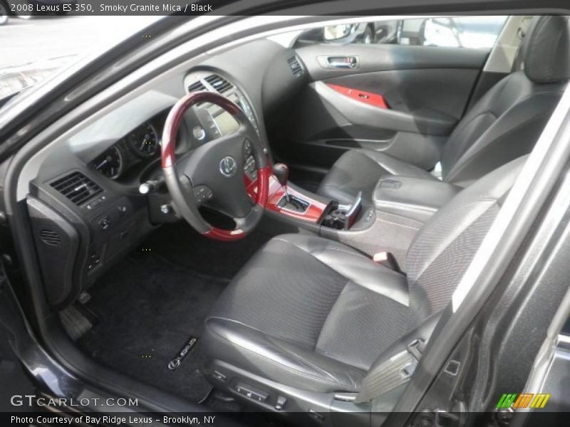 Smoky Granite Mica / Black 2008 Lexus ES 350