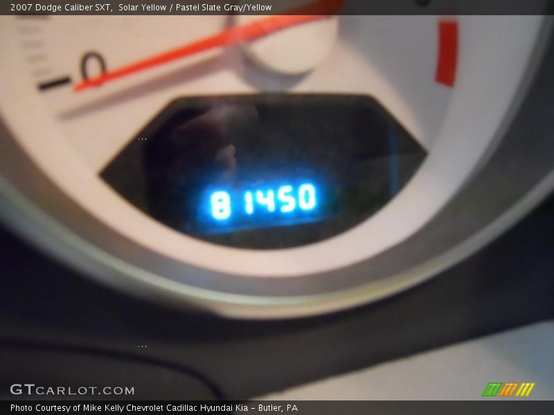 Solar Yellow / Pastel Slate Gray/Yellow 2007 Dodge Caliber SXT
