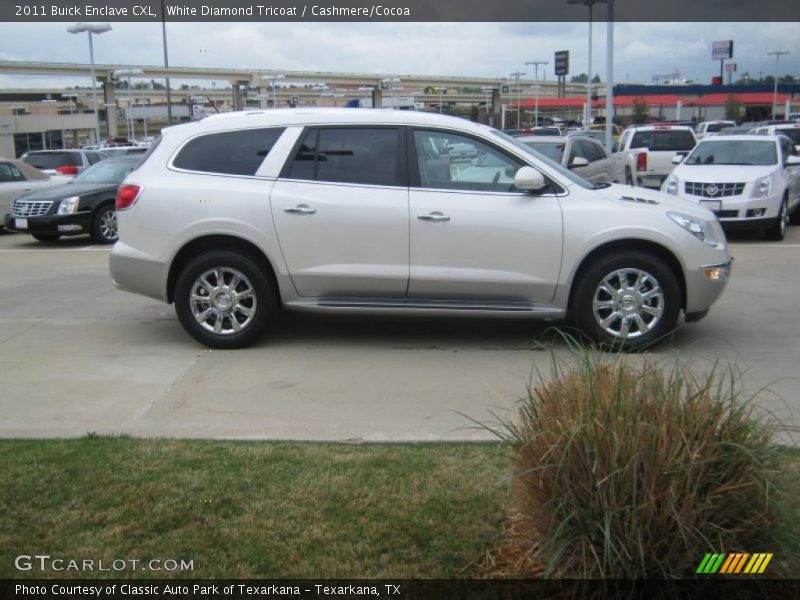 White Diamond Tricoat / Cashmere/Cocoa 2011 Buick Enclave CXL