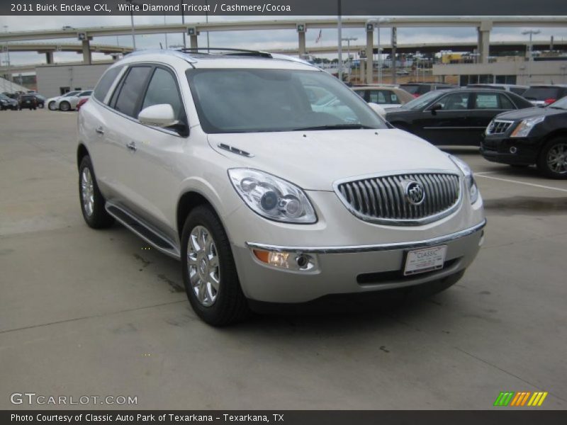 White Diamond Tricoat / Cashmere/Cocoa 2011 Buick Enclave CXL