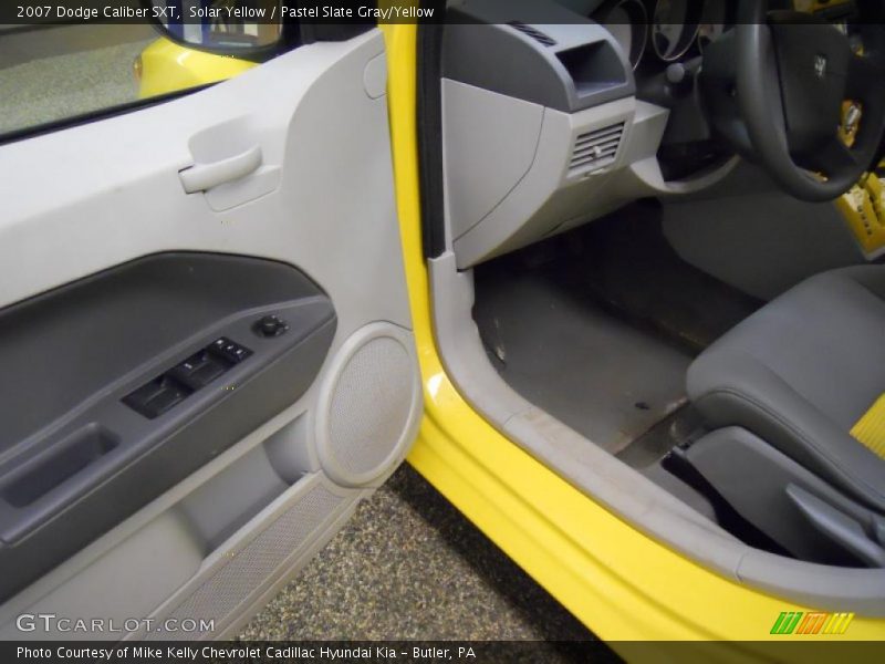 Solar Yellow / Pastel Slate Gray/Yellow 2007 Dodge Caliber SXT