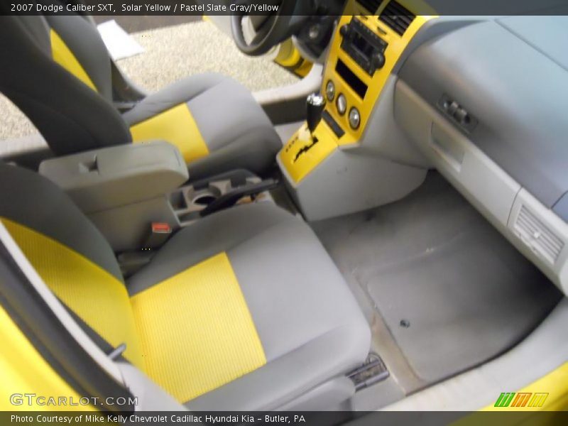 Solar Yellow / Pastel Slate Gray/Yellow 2007 Dodge Caliber SXT