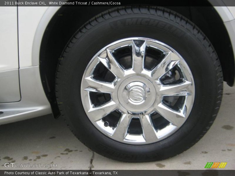 White Diamond Tricoat / Cashmere/Cocoa 2011 Buick Enclave CXL