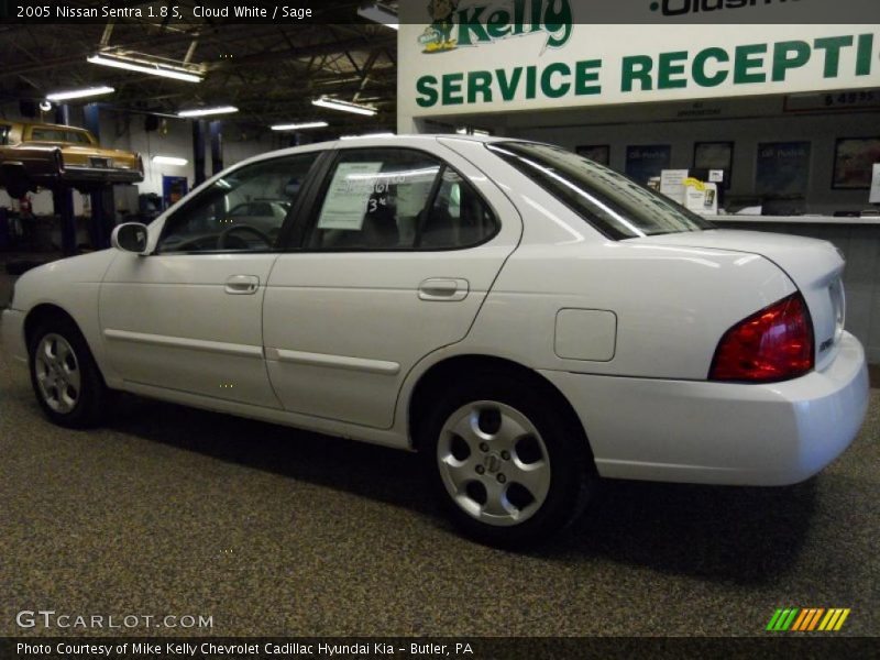 Cloud White / Sage 2005 Nissan Sentra 1.8 S