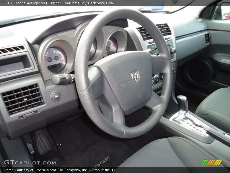 Bright Silver Metallic / Dark Slate Gray 2010 Dodge Avenger SXT