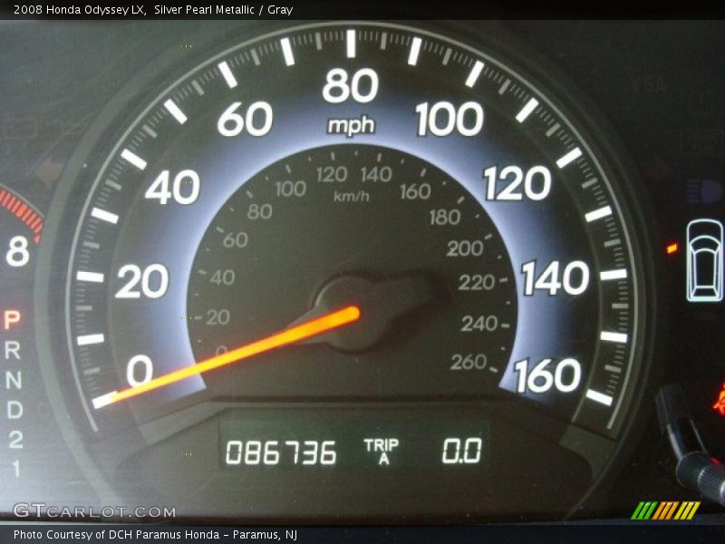 Silver Pearl Metallic / Gray 2008 Honda Odyssey LX