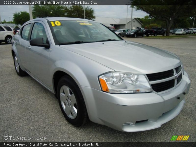 Bright Silver Metallic / Dark Slate Gray 2010 Dodge Avenger SXT
