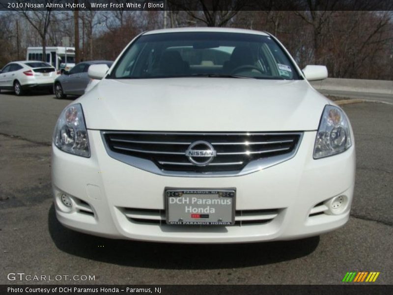 Winter Frost White / Blond 2010 Nissan Altima Hybrid