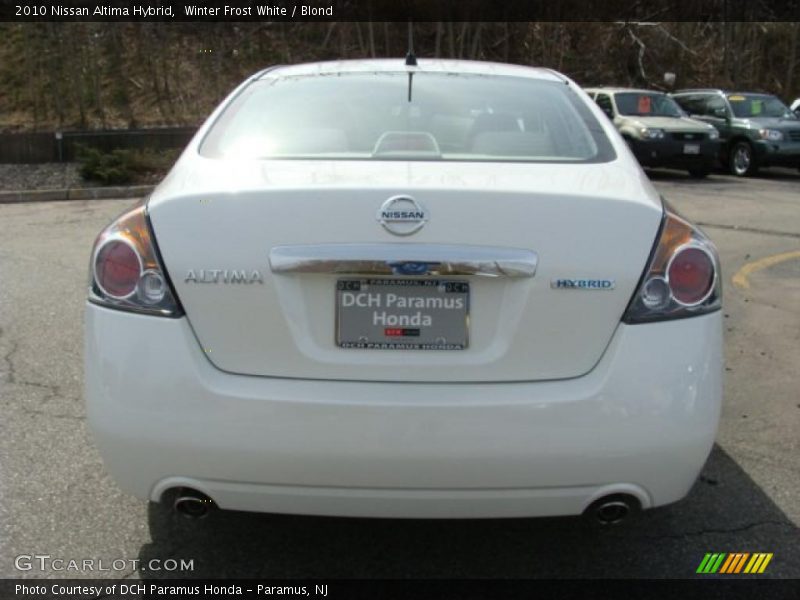 Winter Frost White / Blond 2010 Nissan Altima Hybrid