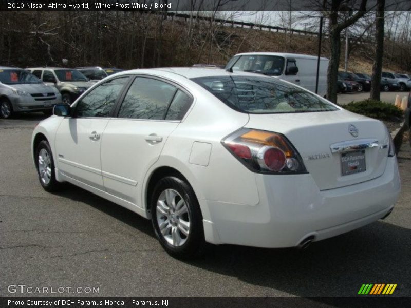 Winter Frost White / Blond 2010 Nissan Altima Hybrid