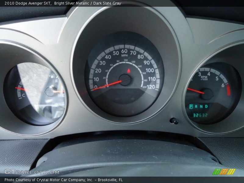Bright Silver Metallic / Dark Slate Gray 2010 Dodge Avenger SXT