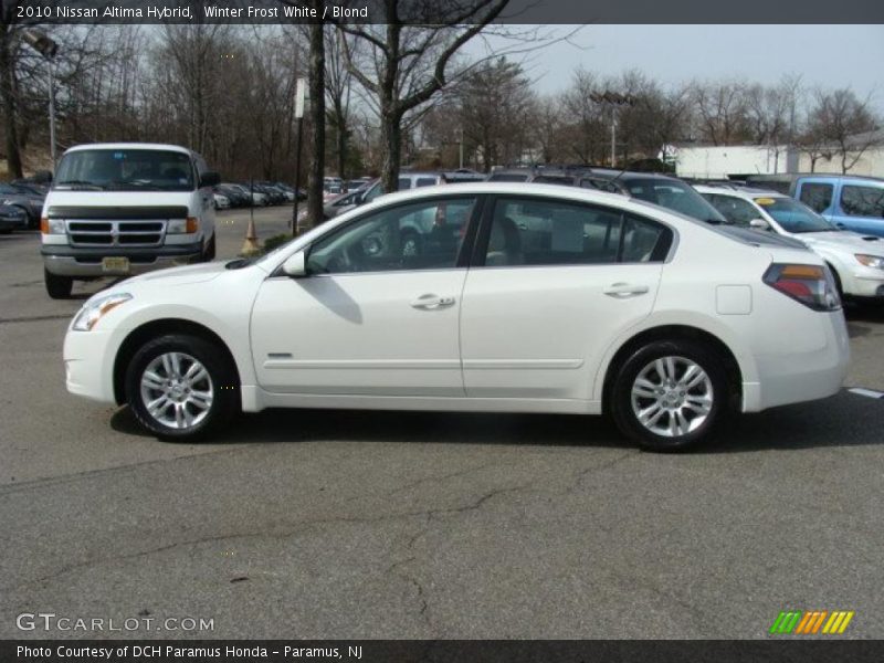 Winter Frost White / Blond 2010 Nissan Altima Hybrid