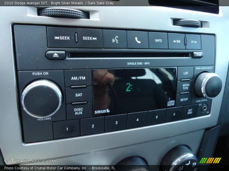Bright Silver Metallic / Dark Slate Gray 2010 Dodge Avenger SXT