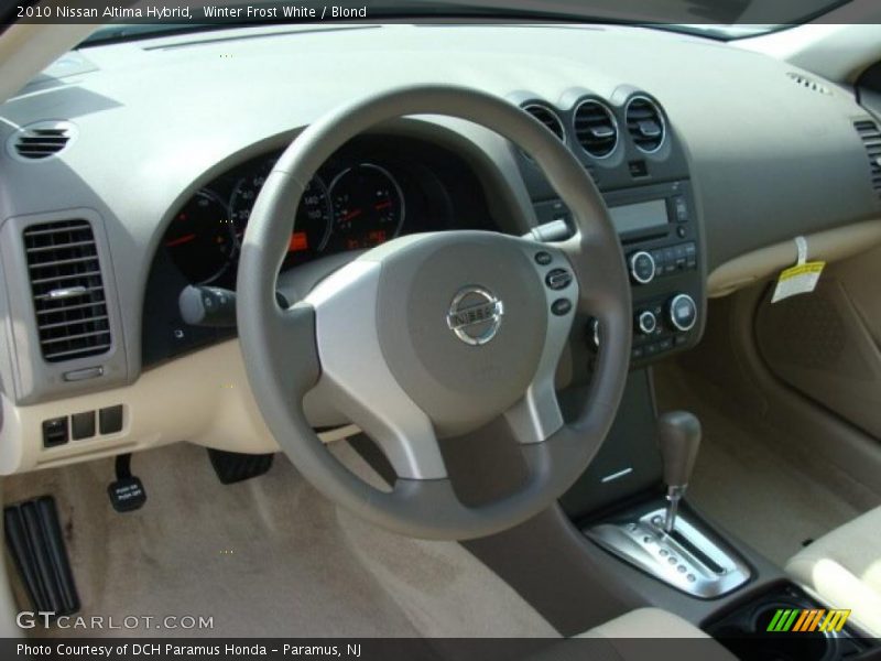 Winter Frost White / Blond 2010 Nissan Altima Hybrid