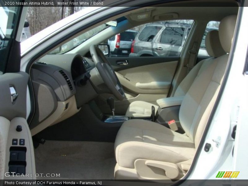 Winter Frost White / Blond 2010 Nissan Altima Hybrid