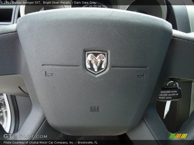 Bright Silver Metallic / Dark Slate Gray 2010 Dodge Avenger SXT