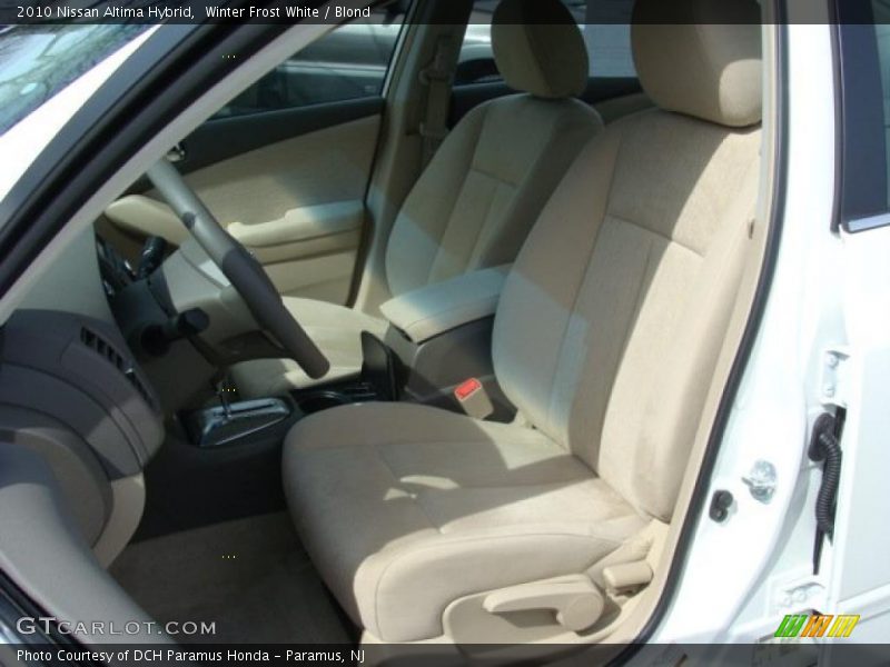 Winter Frost White / Blond 2010 Nissan Altima Hybrid