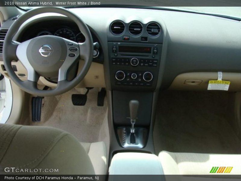 Winter Frost White / Blond 2010 Nissan Altima Hybrid