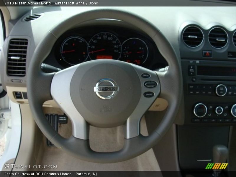 Winter Frost White / Blond 2010 Nissan Altima Hybrid