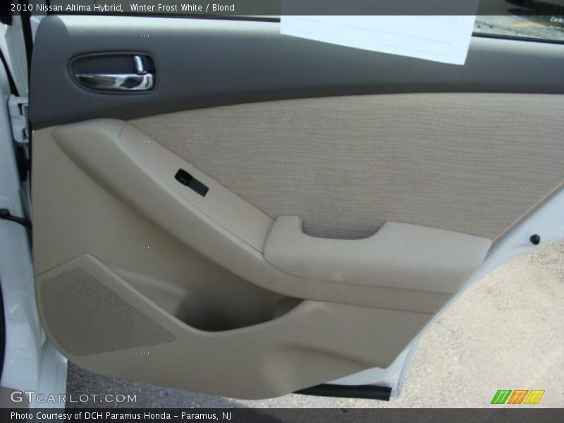 Winter Frost White / Blond 2010 Nissan Altima Hybrid