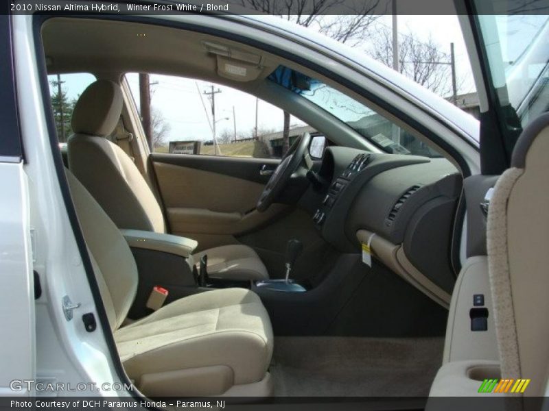 Winter Frost White / Blond 2010 Nissan Altima Hybrid