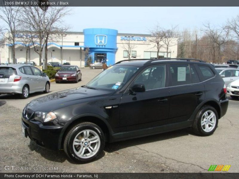 Jet Black / Black 2006 BMW X3 3.0i