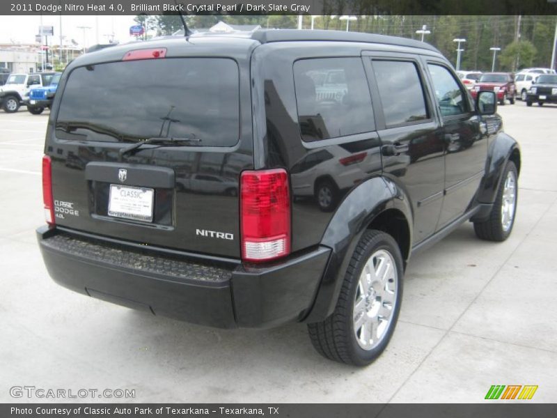 Brilliant Black Crystal Pearl / Dark Slate Gray 2011 Dodge Nitro Heat 4.0