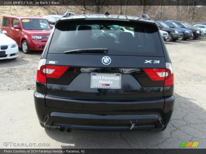 Jet Black / Black 2006 BMW X3 3.0i