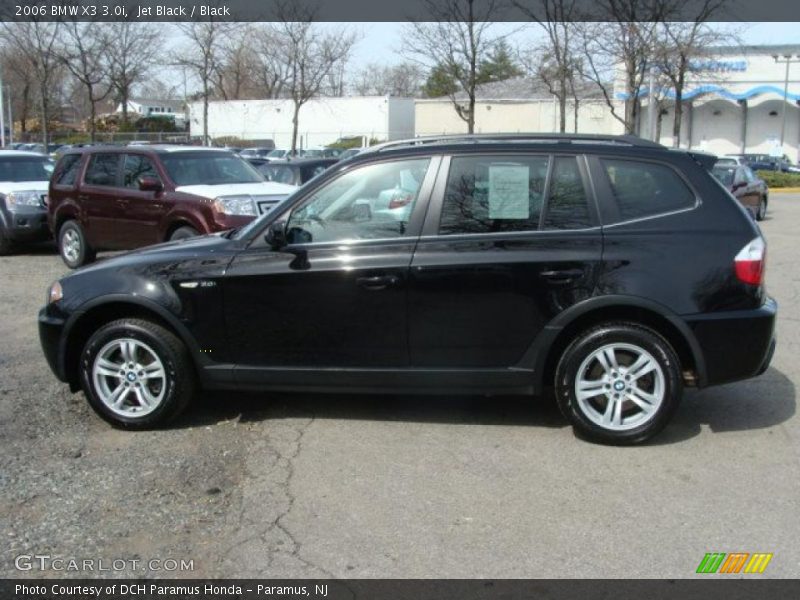 Jet Black / Black 2006 BMW X3 3.0i