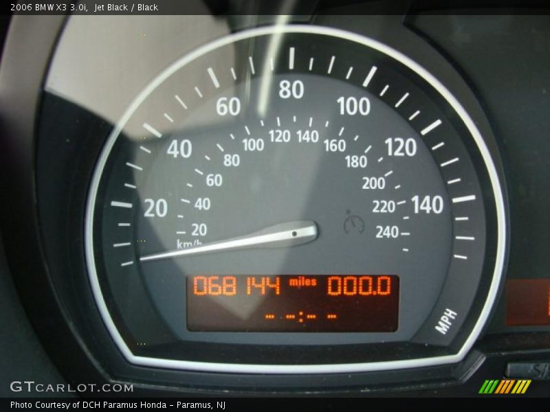 Jet Black / Black 2006 BMW X3 3.0i