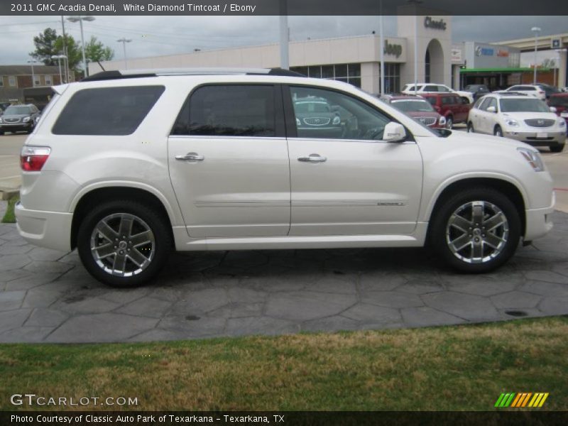 White Diamond Tintcoat / Ebony 2011 GMC Acadia Denali