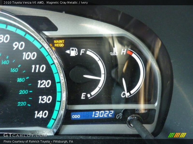 Magnetic Gray Metallic / Ivory 2010 Toyota Venza V6 AWD