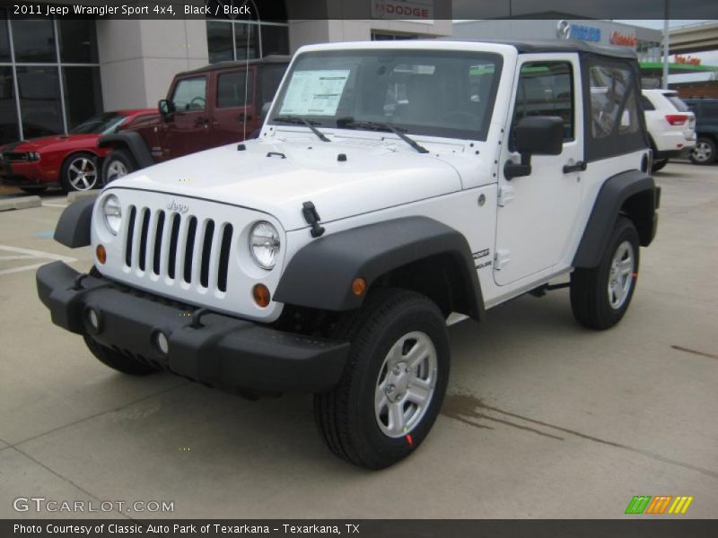 Black / Black 2011 Jeep Wrangler Sport 4x4