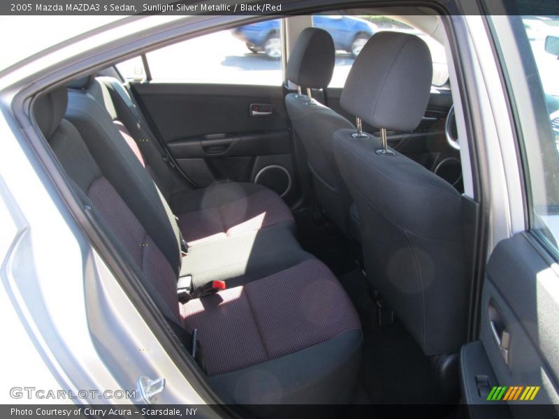 Sunlight Silver Metallic / Black/Red 2005 Mazda MAZDA3 s Sedan