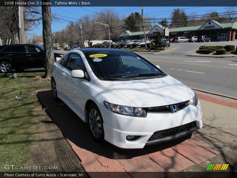 Taffeta White / Black 2008 Honda Civic Si Coupe