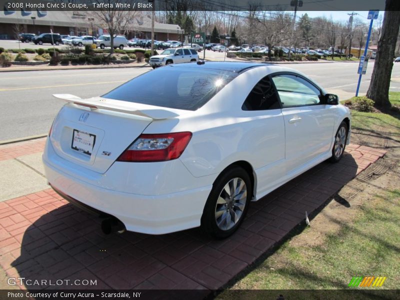 Taffeta White / Black 2008 Honda Civic Si Coupe