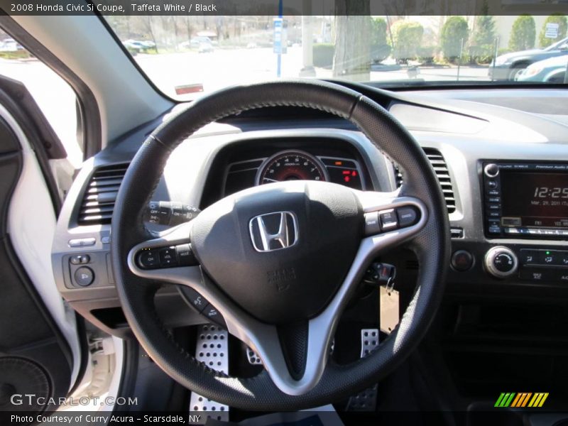 Taffeta White / Black 2008 Honda Civic Si Coupe