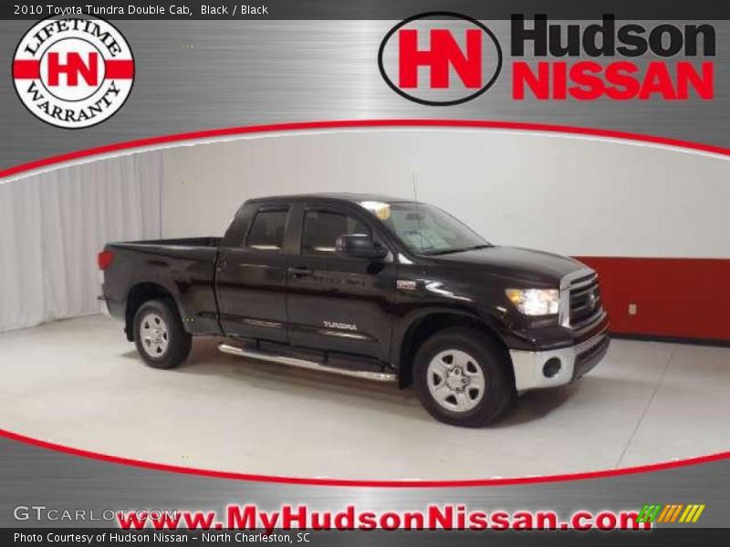 Black / Black 2010 Toyota Tundra Double Cab