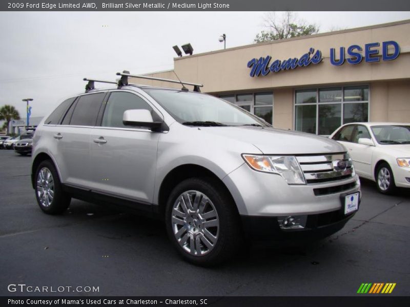 Brilliant Silver Metallic / Medium Light Stone 2009 Ford Edge Limited AWD