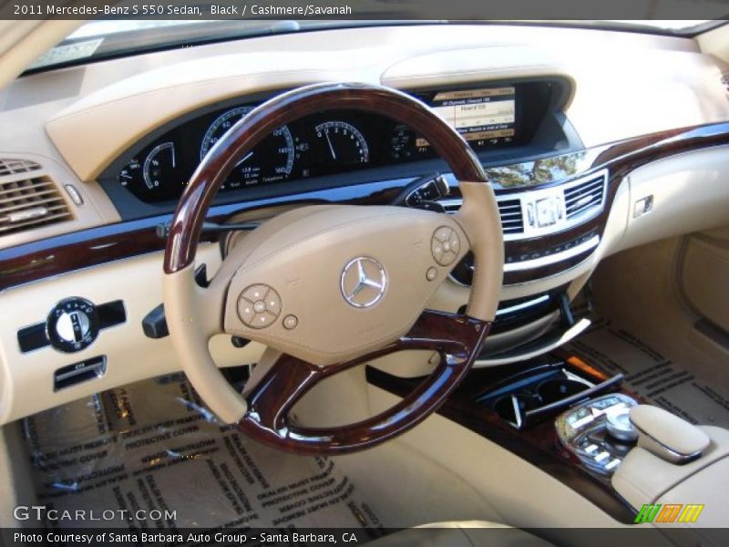 Black / Cashmere/Savanah 2011 Mercedes-Benz S 550 Sedan