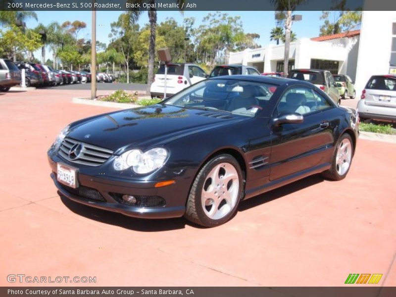 Black Opal Metallic / Ash 2005 Mercedes-Benz SL 500 Roadster