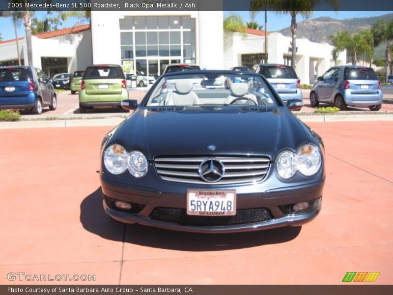 Black Opal Metallic / Ash 2005 Mercedes-Benz SL 500 Roadster