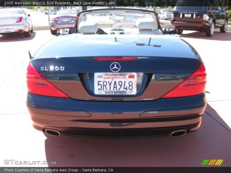 Black Opal Metallic / Ash 2005 Mercedes-Benz SL 500 Roadster