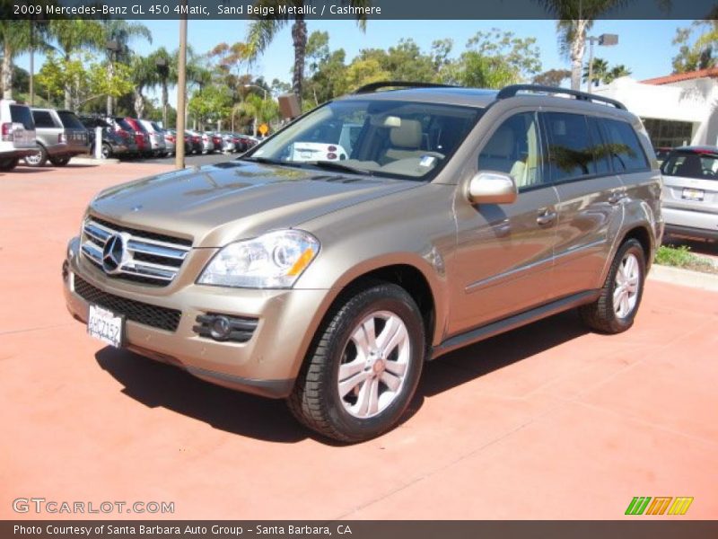 Sand Beige Metallic / Cashmere 2009 Mercedes-Benz GL 450 4Matic