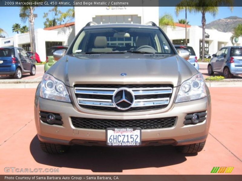 Sand Beige Metallic / Cashmere 2009 Mercedes-Benz GL 450 4Matic